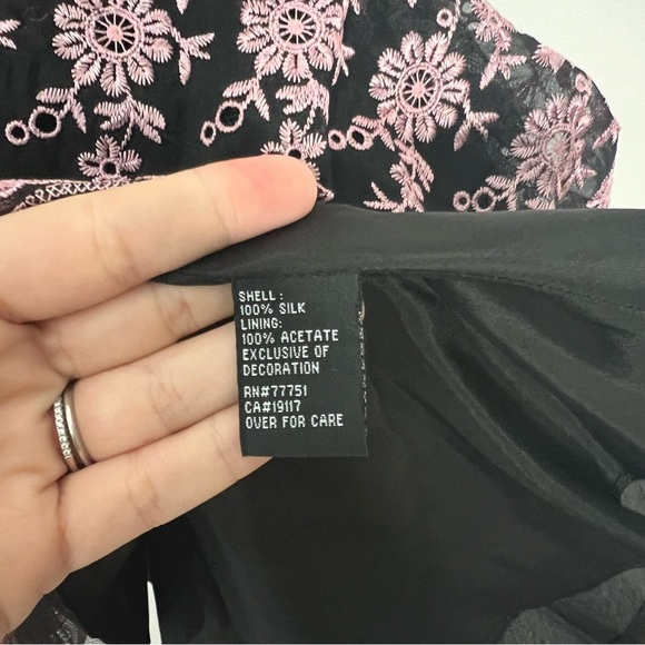 Betsey Johnson Black and Pink Strapless Dress - Picture 4 of 6